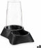 Dierenvoederbak Dispenser Antraciet Plastic 1,5 L 16 x 25 x 24 cm (8 Stuks)