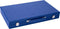 Engelhart Backgammon - 18 inch - Grijs Blauw Wit Ingelegd Bord - Sky Blue Koffer met Handvat