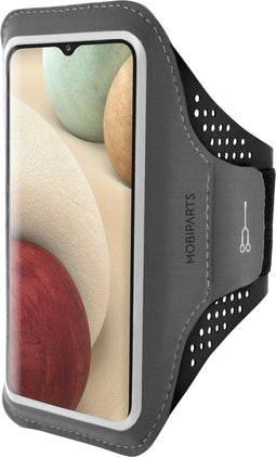 Mobiparts Galaxy A12 (2021) - Sport Armband - Lichtgewicht Ademend - Zwart