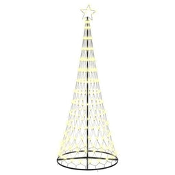 LED Kerstboom met 290 LED Warmwit 100 x 100 x 250 cm Metaal