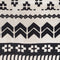 Katoenen Tapijt Met Delhi Motief - Tapijt Met Patronen - Traditioneel - Elegant - Cadeau - Woondecoratie - Huishoudtextiel - Vloerkleed - Vloerkleed Met Kwastjes Aan Beide Zijden - Tapijt - Katoen - Zwart-Witte Kleur - 120x170 Cm
