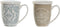 Kop met theefilter Home ESPRIT Blauw Beige Roestvrij staal Porselein 380 ml (2 Stuks)