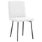 vidaXL - Eetkamerstoelen - 2 - st - kunstleer - wit