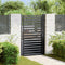 vidaXL - Tuinpoort - afsluitbaar - 100x150 - cm - aluminium - zwart