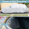 Coast Autohoes Zilver – Weerbestendige 3-Laagse Autoafdekking met Rits – 492 x 191 x 154 cm