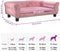 vidaXL - Hondenmand - 95x55x30 - cm - fluweel - roze