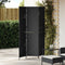 vidaXL - Kamerscherm - 3 - Panelen - Opvouwbaar - Zwart - 146x180 - cm - Poly - Rattan