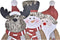 Verlichte decoratie DKD Home Decor Kerstmis (18 x 7 x 40,5 cm) (3 Stuks)