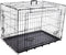 Flamingo Hondenbench Nyo - Draadkooi M - 77x47x53,5 cm - 2 deuren - Zwart