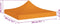 vidaXL - Partytentdak - 270 g/m² - 2x2 m - oranje