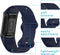 imoshion Siliconen bandje - Geschikt voor Fitbit Charge 6, Charge 5 - Donkerblauw - S