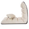 Coast vloerstoel - 5-weg verstelbare suede kussenstoel - 175 x 55 x 20 cm - beige