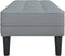 vidaXL - Ligbed - Lichtgrijs - 113x57x39 - cm - Stof