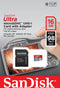 Sandisk Ultra - microSDHC - 16GB - Class 10 UHS-I A1