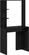 vidaXL - Kaptafel - Zwart - Eik - 78,5x37x154,5 - cm - Kunststof
