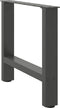 vidaXL - Salontafelpoten - 2 - st - 50x(42-43) - cm - staal - antracietkleurig