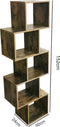 VDD Yoep - Vakkenkast roomdivider - 5 vakken - vintage walnoot bruin