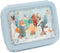 BEAU by Bo Petit Monkey Bentobox + Drinkfles Bonfire Animals Back to School set - Blauw