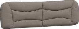 vidaXL - Hoofdbordkussen - 180 - cm - stof - taupe