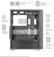 Mars Gaming MC-3000 - Midi Tower PC - 4x FDB ventilatoren - Zwart