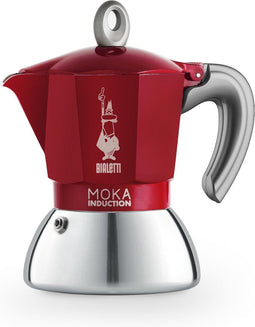 Bialetti Moka Induction (2020) - Percolator - Geschikt voor inductie - Rood (2 kops)