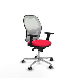 Piqueras y Crespo 2D086G0 - Bureaustoel - Verstelbare hoogte met armleuning - Rood
