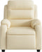 Fauteuil verstelbaar stof crèmekleurig