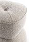 Light & Living Poef Leyla - Beige - Ø40cm - Modern