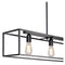 Atmooz - Hanglamp Dixon 125 - Industrieel - Woonkamer / Slaapkamer / Eetkamer - Plafondlamp - Zwart - Hoogte 115cm - Metaal
