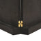 vidaXL - Wastafelblad - 220x40x(2-6) - cm - behandeld - massief - hout - donkerbruin