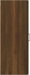 vidaXL - Wandkast - 34,5x34x90 - cm - bewerkt - hout - bruineikenkleurig