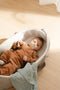 doomoo Lovely - Set van 3 babydoeken - Biologisch katoengaas - Superzacht en multifunctioneel - Mini Leaves Green (3 stuks)