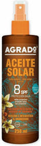 Zonnebrandolie Agrado Spf 8 (250 ml)