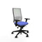 Piqueras y Crespo 3D066N0 - Bureaustoel - Verstelbare hoogte met armleuning en hoofdsteun - Licht Blauw