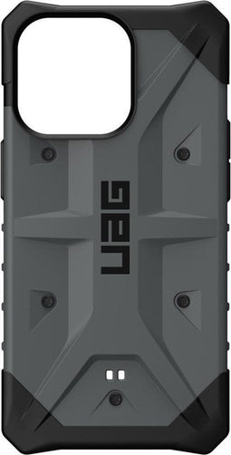 UAG - Pathfinder backcover hoes - Geschikt voor iPhone 13 Pro - Zilver + Lunso Tempered Glass