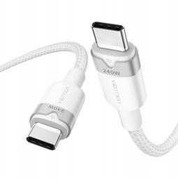Vention TRIWF - USB-C naar USB-C Kabel 2.0 PD 240W 1m - Supersnel opladen 5A - Wit