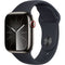 Apple Watch Series 9 - 41mm - Roestvrij staal - Grafiet - GPS + Cellular