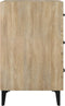 vidaXL - Nachtkastje - 40x40x66 - cm - bewerkt - hout - sonoma - eikenkleurig