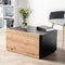 FMD - Salontafel - verlengbaar - Artisan - eikenkleurig - en - zwart