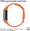imoshion Siliconen sport bandje - Geschikt voor Fitbit Charge 6, Charge 5 - Oranje - One Size