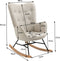 MEUBLE COSY Schommelstoel - Relaxstoel - Ergonomisch - Beige - 66x84x97cm