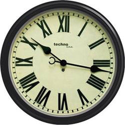 Techno Line WT 7050 Wandklok Quartz 50 cm x 13 cm Zwart