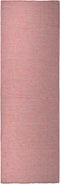 vidaXL - Buitenkleed - platgeweven - 80x250 - cm - rood