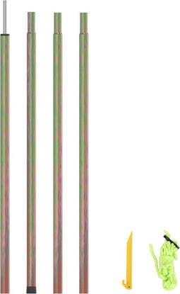 vidaXL - Zonneschermpaal - 250 - cm - gegalvaniseerd - staal