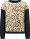 Flo - Meisjes Trui - Comfy met imi animal fur - Navy - Maat 140