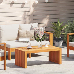 vidaXL - Tuin - Koffietafel - 90x45x35 - cm - van - Massief - Acaciahout