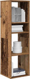 vidaXL - Boekenkast - 34x31x112 - cm - bewerkt - hout - oud - houtkleurig
