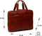 Leren Laptoptas Cognac Manhattan