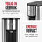 DistinQ Heetwaterdispenser - Luxe Instant Waterkoker - 2,5 Liter - Afneembaar Reservoir - Zilver Zwart