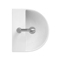 Atlantic Joe - fonteinset halfrond - 30x25,5x11,5 cm - wit keramiek